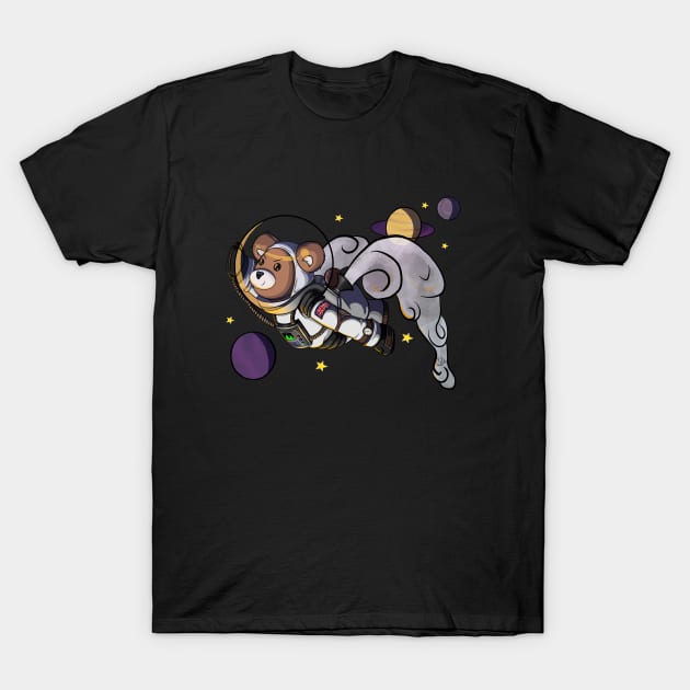 Space Bear (BLKB) T-Shirt by MB's Workshop